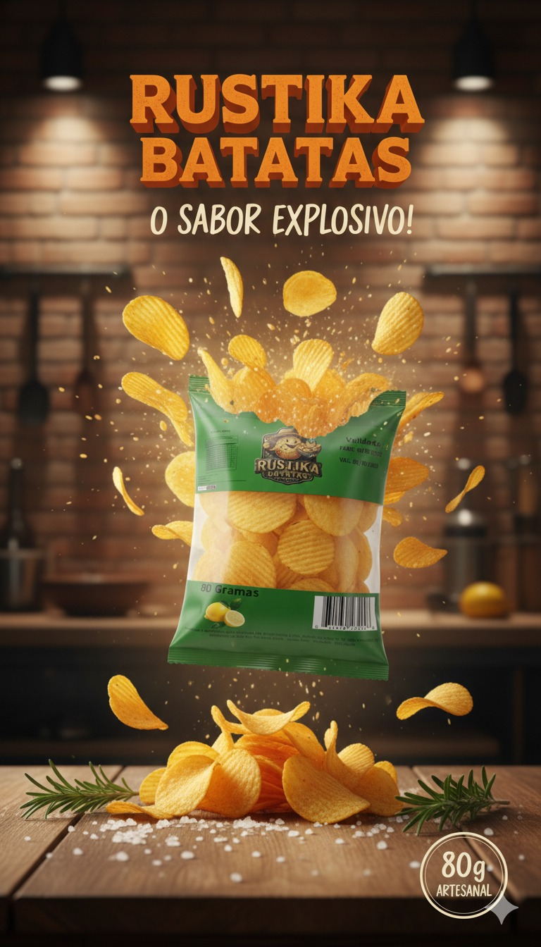 Batata Chips Limão 80g